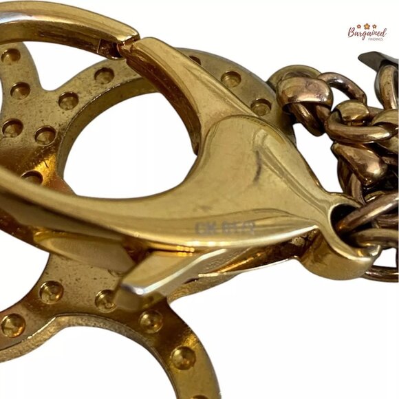 Authentic LOUIS VUITTON Goldtone Tapage Key Holder And Bag Charm - CK0172 - Picture 6 of 8